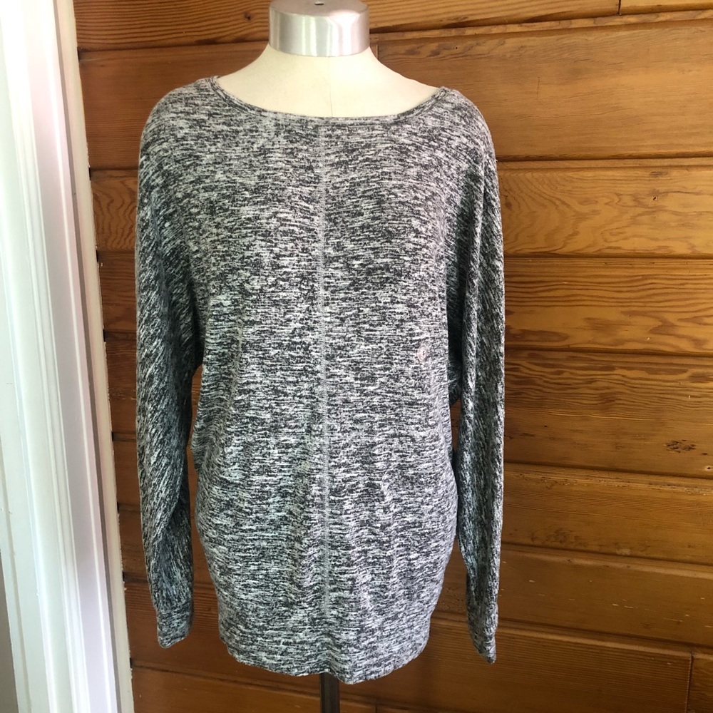 Super Cozy Heathered Gray Sleep Top